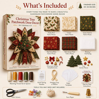 Orivandra™ StitchJoy Christmas Door Hanging Kit