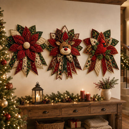 Orivandra™ StitchJoy Christmas Door Hanging Kit